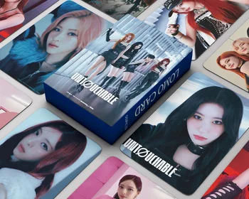 Kpop Idol 55pcs/set Lomo Korteles ITZY Photocards NELIEČIAMYBĘ Kortelė su Nuotrauka Yuna Atvirukas Gerbėjai Kolekcija