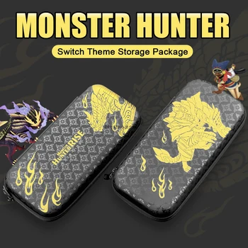 Už Nintend Jungiklis Maišelį Atveju Nešiojamų Kelionių dėklas Monster Hunter-Rise Apsauginis Dėklas atsparus Vandeniui Atveju Perjungti Accessori