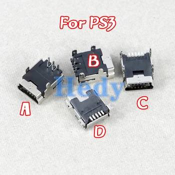 200PCS Mini USB Įkrovimo lizdas kištukinis Lizdas Maitinimo Įkroviklio Jungtis Jack Pakeisti PS3 Valdiklio Remontas Dalis