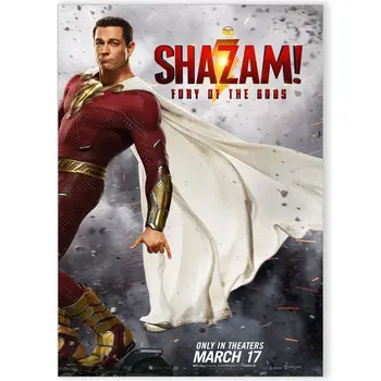 Shazam! Fury Dievų 2023 Kino Meno Filmas Spausdinti Šilko Plakatas Namų Sienų Dekoras 24x36inch