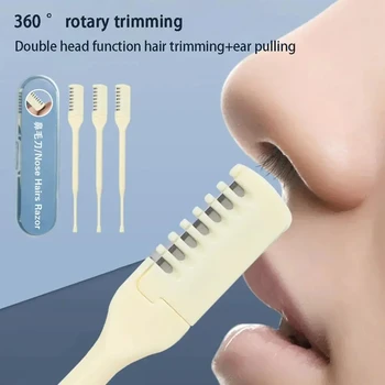 Nešiojamų Nosies Plaukų Cutter Nosies Plaukų Šalinimo Įtaisas Sukasi 360 Nosies Kirpimo Mašinėlės Nosies Plaukams Žoliapjovės, Moterų, Vyrų Rankinio Nosies