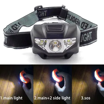 Didelės galios Mini AAA LED žibintai žibintuvėlis ryškiai galvos šviesos lempos, žibintuvėliai hoofdlamp lampe priekinis žibintas žibintai, kempingas, žvejyba