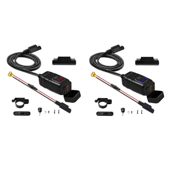 Motociklo USB kabelį, Tipas C PD ir.0 Greito Įkrovimo SAE į USB Adapteris