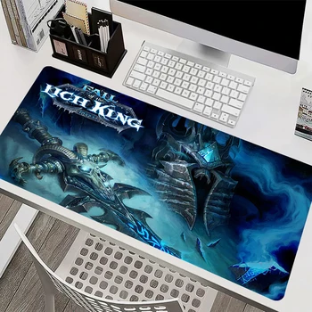 World of Warcraft Lich King Žaidimų Pelės Mygtukai Nešiojamas Reikmenys, Žaidimas Kabineto Klaviatūros Mygtukai Kilimėlis PC Anime XXL Stalas Kilimėlis Kilimas