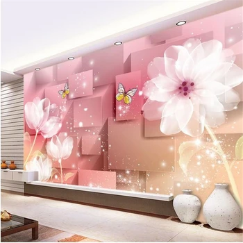 beibehang papel de parede 3d stereoskopinis romantiškas gėlių Europe TV foną tapetai kambarį miegamojo sienos popieriaus