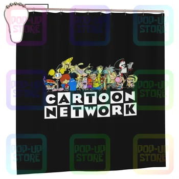 Cartoon Network 90S Vaikas Ed, Edd N Eddy Bailiu Šunimi Retro Dušo Užuolaidos Vonios Užuolaidų Užsakymą 3d Spausdinti