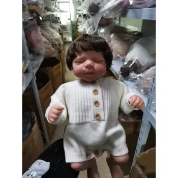 49cm Atgimsta Tikroviška Baby Doll Jau Dažytos Baigė Pascale Miega Baby Doll 3D Tapyba su Matomas Venų